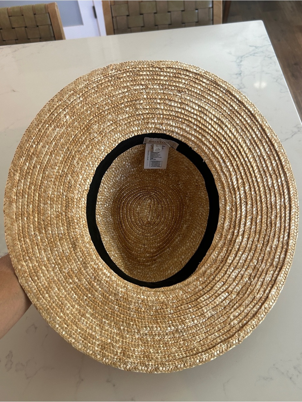 Brixton Joanna Hat in Honey size large - Picture 7 of 9